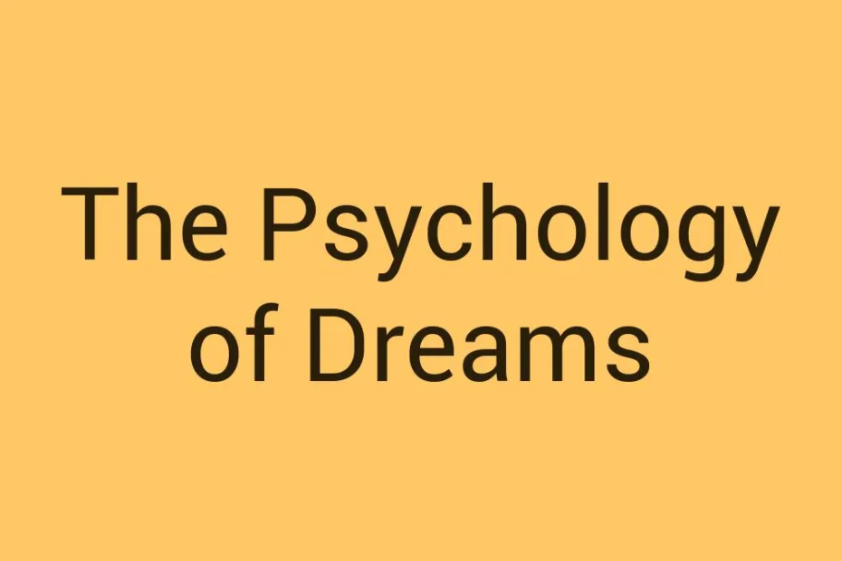 the-psychology-of-dreams